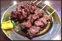 ハツとカシラ串焼き