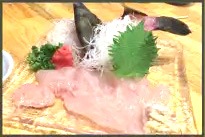 カワハギ刺身・肝付